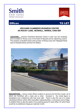 Offices to LET