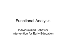 Functional Analysis