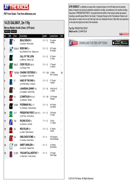 14:25 GALWAY, 2M 110Y on His Side and Might Prove Best of the Remainder