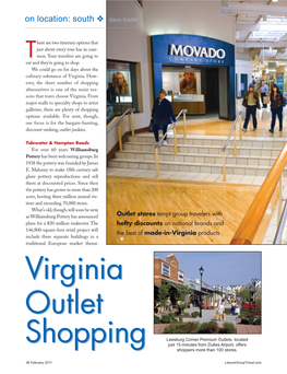 Virginia Outlet Shopping