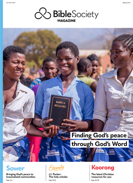 Finding God's Peace Through God's Word