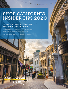 Shop California Insider Tips 2020