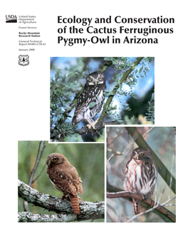 Ecology and Conservation of the Cactus Ferruginous Pygmy-Owl in Arizona