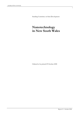 Nanotechnology in New South Wales