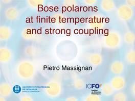 Bose Polarons at Finite Temperature and Strong Coupling