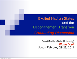 Excited Hadron States and the Deconfinement Transition