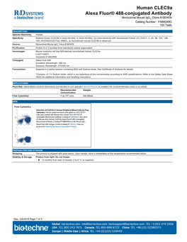 Human Clec9a Alexa Fluor® 488-Conjugated Antibody