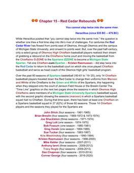Chapter 15 - Red Cedar Rebounds
