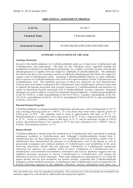 Sids Initial Assessment Profile