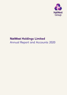 Natwest Holdings Limited Annual Report and Accounts 2020 Strategic Report