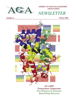 Winter for the Membership of the American Crystallographic Association, P.O