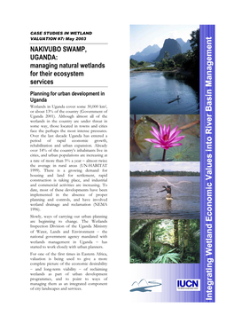 NAKIVUBO SWAMP, UGANDA: Managing Natural Wetlands for Their