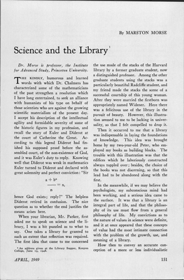 Science and the Library 1