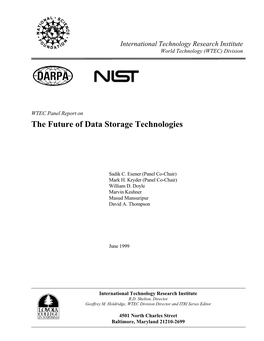 The Future of Data Storage Technologies