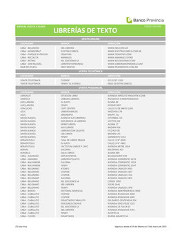 Librerías De Texto