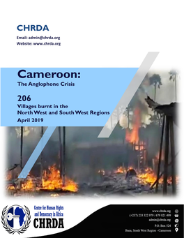 206 Villages Burnt in the North West and South West Regions