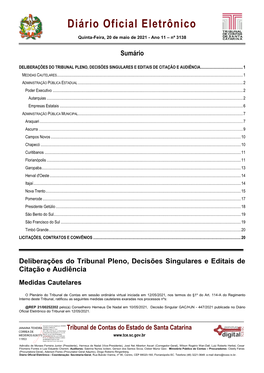 Tribunal De Contas Do Estado De Santa Catarina