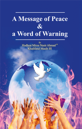 A Message of Peace and a Word of Warning