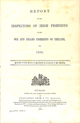 Inspectors of Irish Fisheries Report