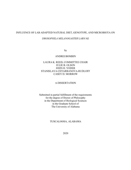 Influence of Lab Adapted Natural Diet, Genotype, and Microbiota On