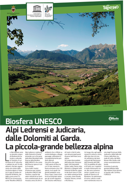 Biosfera UNESCO Alpi Ledrensi E Judicaria, Dalle Dolomiti Al Garda