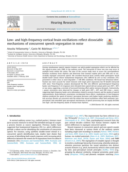 Low- and High-Frequency Cortical Brain Oscillations Reflect Dissociable Mechanisms of Concurrent Speech Segregation in Noise