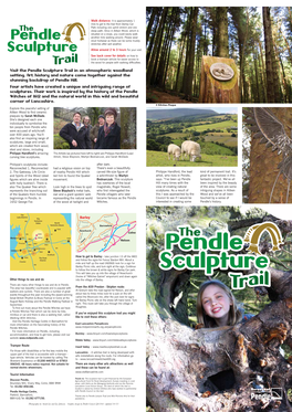 Pendle Sculpture Trail in an Atmospheric Woodland Setting