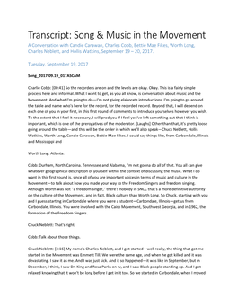 Song & Music in the Movement