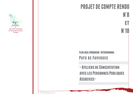 PROJET DE COMPTE RENDU N°8 Et N°10