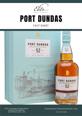 Port Dundas Fact Sheet