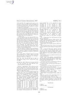 Federal Aviation Administration, DOT SFAR No. 50–2