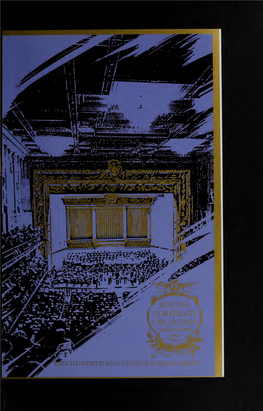 Boston Symphony Orchestra Concert Programs, Season 108, 1988-1989