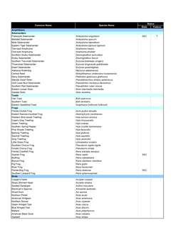 St. Joseph Bay Native Species List