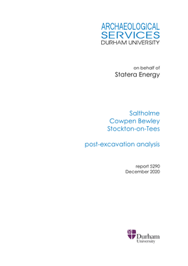 Statera Energy Saltholme Cowpen Bewley Stockton-On-Tees Post