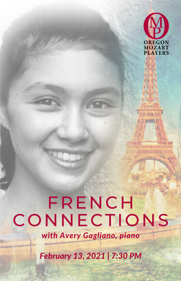 FRENCH CONNECTIONS with Avery Gagliano, Piano