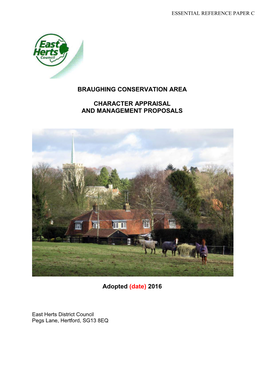 Wareside Conservation Area Appraisal and Management