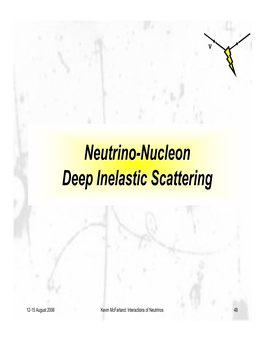 Neutrino-Nucleon Deep Inelastic Scattering