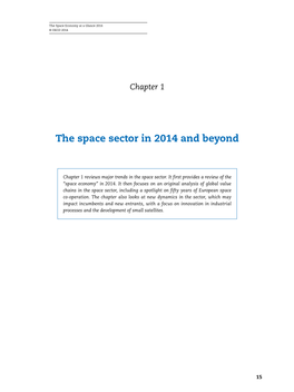 The Space Sector in 2014 and Beyond