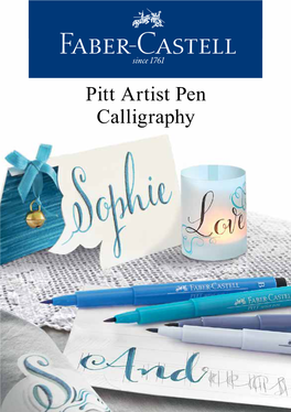 Pitt Artist Pen Calligraphy !