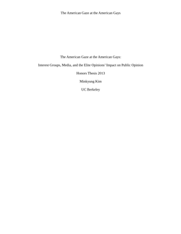 Interest Groups, Media, and the Elite Opinions’ Impact on Public Opinion