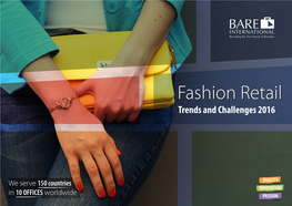 Fashion Retail: Trends and Challenges 2016