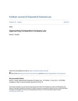 Fordham Journal of Corporate & Financial