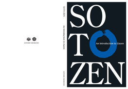 Soto Zen: an Introduction to Zazen