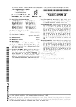 WO 2014/195872 Al 11 December 2014 (11.12.2014) P O P C T