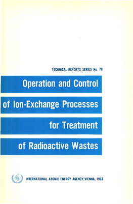 Of Operation and Control Ion-Exchange Processes For