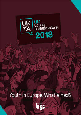 Youth in Europe: What’S Next? Contents