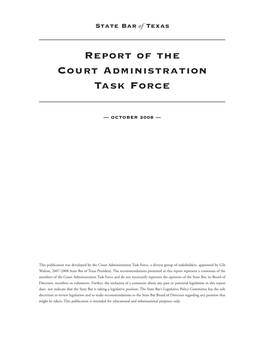 Template COURT ADMINISTRATION TASK FORCE