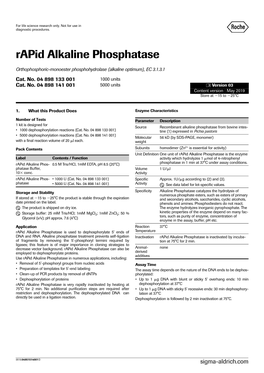 Rapid Alkaline Phosphatase