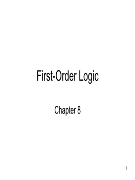 First-Order Logic