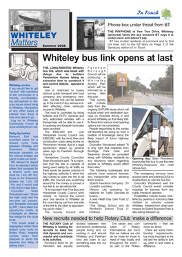 Whiteley Matters – Summer 2008